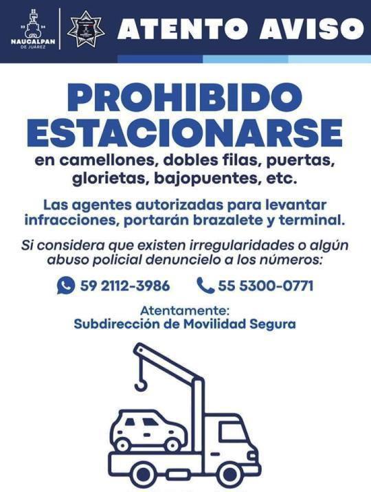 Prohibido estacionarse